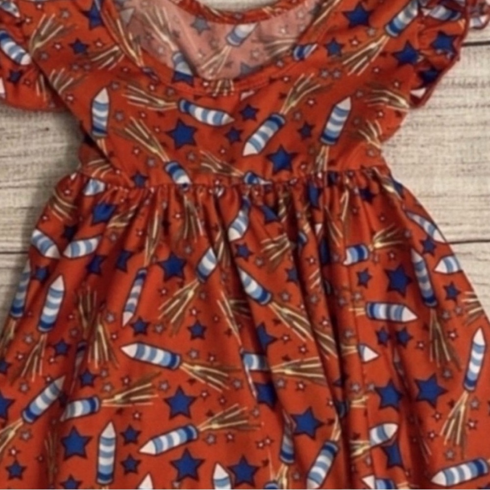 Dot Dot Smile Firecracker dress size 12-24 months girls - Picture 4 of 5